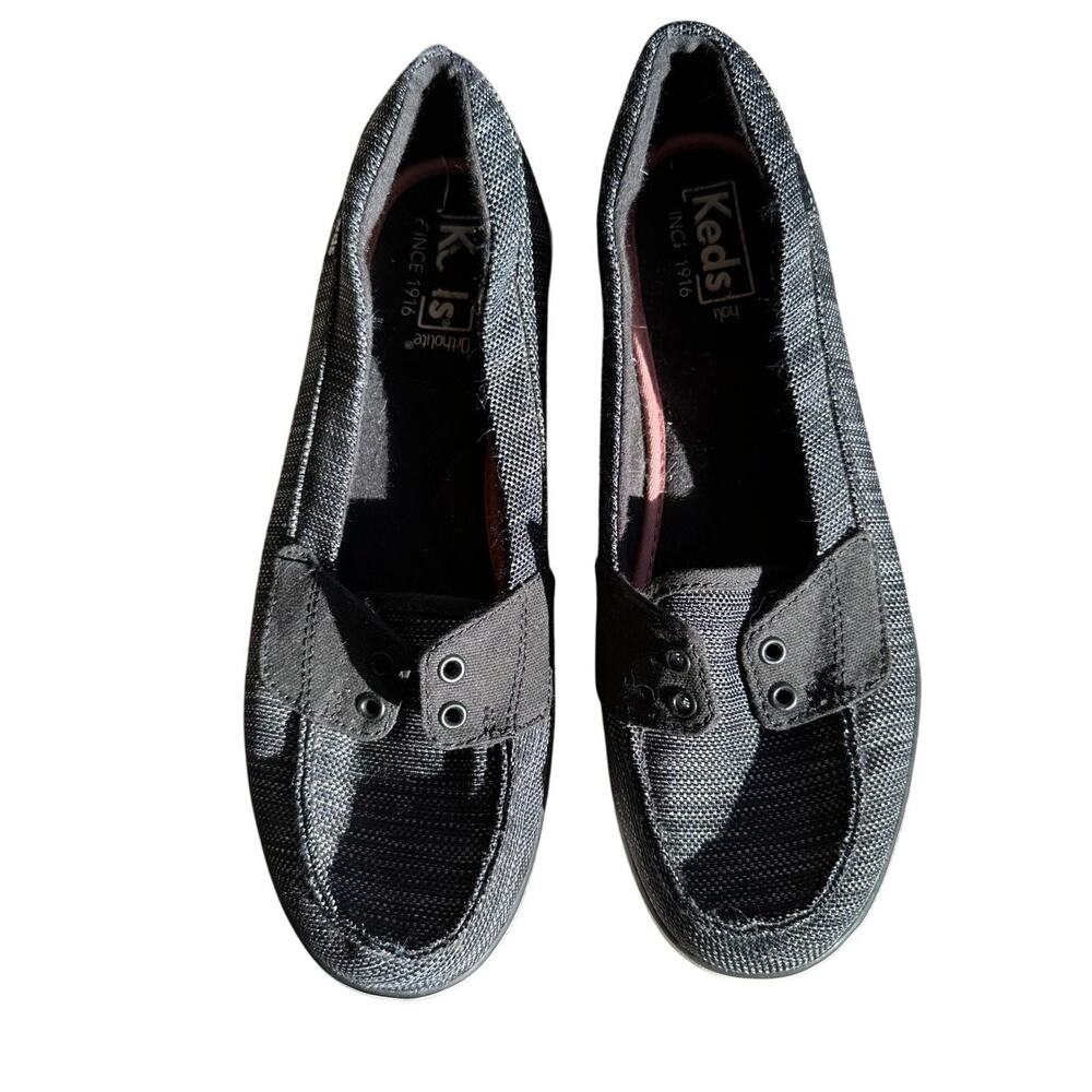 Keds Size 7 1/2 mini canvas slip on Denim Color Casual Preppy Minimalist Coastal